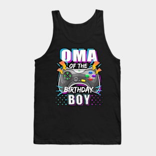 Oma of the Birthday Video Gamer Birthday Tank Top